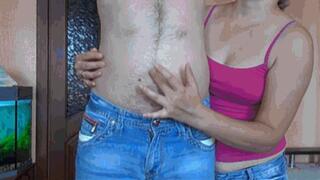 I caressed his sexy navel 4BBn