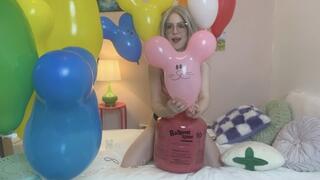 Inflating Mouse Head Balloons with Helium (B2P, Hug Pop)