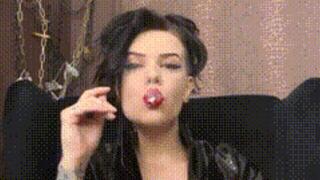 simply smoking in my matrix coat