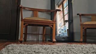 Milah Arches Butt and Soles sexy show in white Kiara heels