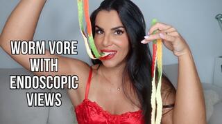 Worm vore with endoscopic views - Lalo Cortez and Vanessa