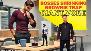 Bosses shrinking brownie trap giant vore