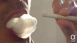 Smoking Benson and Hedges 100s Light menthol