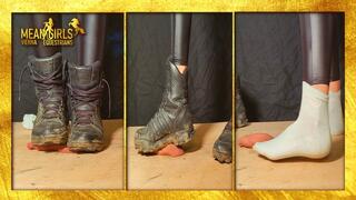 Dirty Adidas Boots and Socks Cock Crush I Zoe Cheval