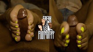 Giving My "BestFriend" A FootJob