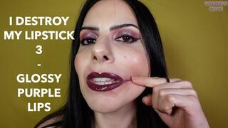 I DESTROY MY LIPSTICK 3 - GLOSSY PURPLE LIPS