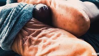 Stank socks and sweaty solejob super cumblast