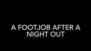 footjob after a night out