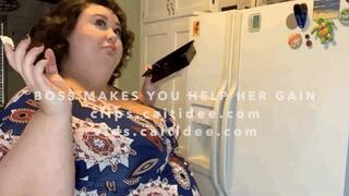 Boss Makes You Help Her Gain