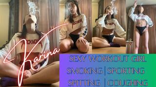 Karina: Smoking, Sporting, Spitting, Coughing