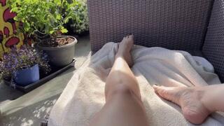 Naughty Balcony POV Masturbation