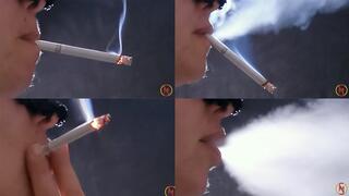 Muratti red 100s dangling gp Focus on cigarette