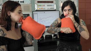 Mia Helps Rae Blow Up Her First Chinese Hot Water Bottle (MP4 - 720p)