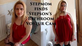 Peeing Stepmom discovers Voyeur Cam