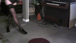 Pussy Spread In Heels And Thigh Highs