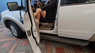 Goddess Stella Crossed Legs Fetish on Red Sole Stilettos