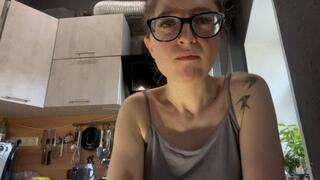 Emma will eat gum, blow bubbles, and wrap gum around her chest (part 5)