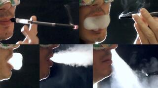 Smoking Cigaronne Black 120s with holder