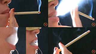 More 120 Mild Menthol redhair fishnet Follow the cigarette