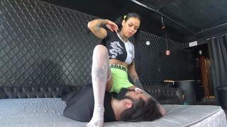 GASSY goddess farting ON slut man part 1 by IVY POISON and Daniel cam by ALINE full hd