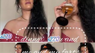 dinner… you and me and my farts