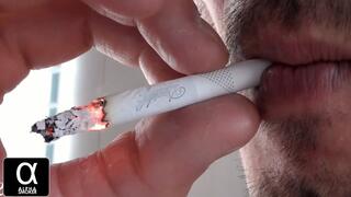 Smoking a Davidoff Classic cigarette