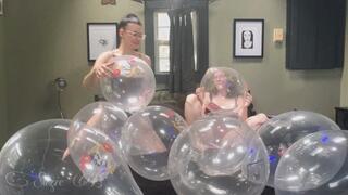 First Time Balloon Popping with Suzie