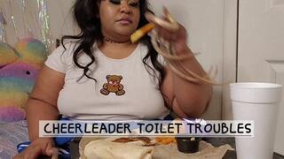 Cheerleader toilet troubles