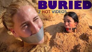 Beach Buried Beauties (DOUBLE VOLUME) (high res mp4)