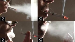 Smoking Dunhill Fine Side view