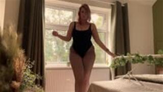 [XXX] Nylon Tease - Miss Naughty Crotchless Fishnet Tights