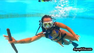 Aquaphilias- Tiana Antoinette- Double Headed Chocolate Thunder Down Under- SCUBA