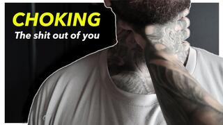 Chocking your neck with verbal domination and JOI