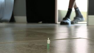 Giant Tempo Uses Shrunk Tiny As Foot Slave (SD 720p WMV)