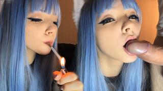 Smoking and Sucking Dick at the same time