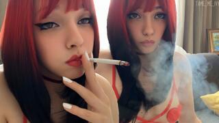 Smoking Close Up by Mommy Egirl