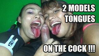 TONGUE FETISH 240804BD2 SARAI + KARIME SARAI TEACHES TO KARIME HOW TO USE THE TONGUE WHILE SUCKING COCK + FREE SURPRISE SHOW (LOWDEF SD MP4 VERSION)