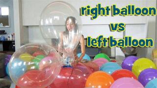 RIGHT BALLOON VS LEFT BALLOON