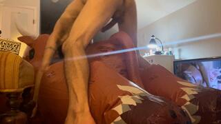 Inflatable bull fuck
