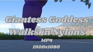 SSBBW Giantess Goddess Rachet Rachel Walks in Nylons Outside and Weighs In MP4 1920X1080