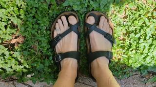 Fifi getting Birkenstocks all muddy then stomping on the pedals replay