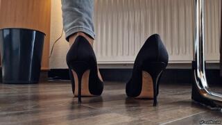 my dirty nylon feet after a long day at work HD mp4 1920x1080