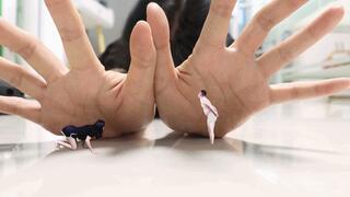 XINGGAN controls three dwarves giantess