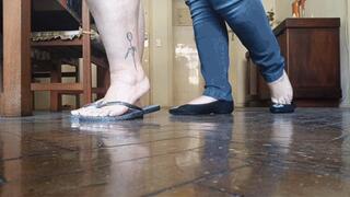 Juliette_RJ and Doce Amaran on a footsie compilation clip 5 in 1 - FOOTSIE - LESBIANISM - FOOT WORSHIP - LESBIAN KISS - BBW GODDESSES - DOLCE AND JULIETTE