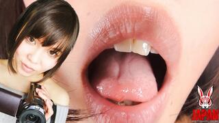 The Exciting Selfie of Shy Momo MOMOI's Mouth and Teeth!
