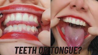Mouth and teeth fetish