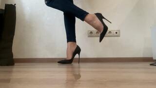 Lorenzi ruined, hard play with high heels, shoeplay, high heels dangling, high heels ruined