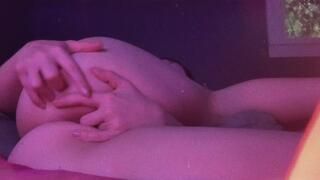 Up close and romantic anal fingering