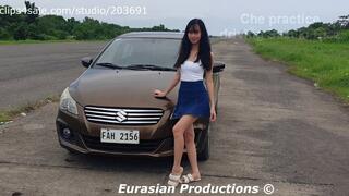 Custom Video - 031 B - Che practice driving Suzuki Ciaz Pedal Cam