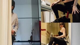 Mistress Jardena- Disgusting pig spyed at the Mistress in the shower